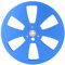 Jiawu Empty Tape Reel, 1/4 7 Inch Aluminum Alloy Universal Empty Take Up Reel, 6 Holes Open Reel Sound Tape Empty Reel for ReVox Studer Disc Opening Machine Parts, Recording Storage