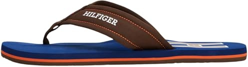 Tommy Hilfiger Herren Flip Flops Padded Beach Sandal Zehentrenner, Braun (Legacy Brown), 45