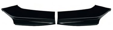 Oneway Front Flaps kompatibel mit BMW 5er F10/F11 M-Pack 2011-2016 - Schwarz glänzend