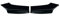 Oneway Front Flaps kompatibel mit BMW 5er F10/F11 M-Pack 2011-2016 - Schwarz glänzend