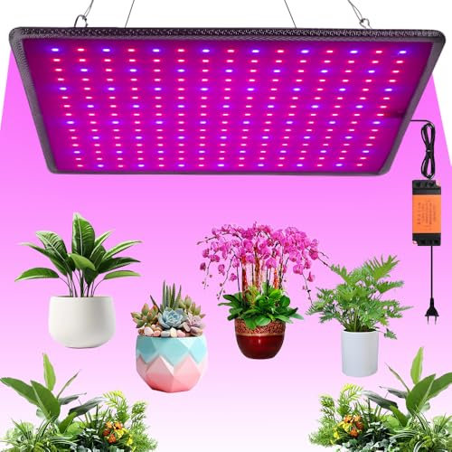 XPJBKC LED Pflanzenlampe, Grow Light mit 500 LED Lampenperlen, Pflanzenlampe led Vollspektrum mit Switch Controller, Pflanzenlicht für Zimmerpflanzen und Gewächshaus Gemüse, Wachstumslampe für Pflanze