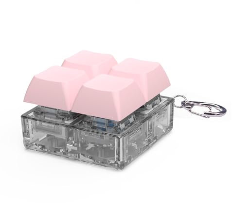 YUXITA Mechanischer Tastatur-Tester, Schalter, Test-Schlüsselanhänger, Anhänger mit LED-Licht für Tastaturschalter, Testen, Stressabbau-Spielzeug