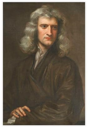 SANWYA Isaac Newton Portrait-Leinwand-Poster, Wandkunst, Dekordruck, Gemälde für Wohnzimmer, Schlafzimmer, Dekoration, ungerahmt, 60 x 90 cm