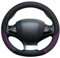 YSQOFDNFD Lenkradschoner Für Peugeot 308 2014-2020 II T9 308 SW 308 308 CC Autolenkradabdeckung Kariert Rutschfestes Autoinnenzubehör Lenkrad Abdeckung(Lila)