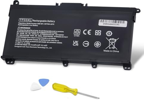 ZJWDATG 11.55V 41.9WH TF03XL 920070-855 Battery Compatible With HP Pavilion 14-BF 14-BK 15-CC 15-CD Series Pavilion x360 14m-cd0001dx 14m-cd0003dx 15-cc154cl 15-cc060wm 920046-121 421 541 HSTNN-IB7Y