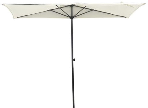 GFYHTN Parasol Mural et Mur 2.5x1.30m, Parasol de Jardin Exterieur Demi-Rectangulaire, Réglable en Hauteur pour Patio Balcon Porche(Beige)