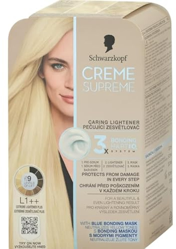 Schwarzkopf CREME SUPREME, Hair dye L1++ Extreme Lightener Plus, Pack of 1