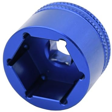 NADCFN Bicycle Speed Cassette 24mm 26mm 28mm 32mm Fahrradgabel Topcap Steckschlüsseleinsatz Passend für Fox Float 32 34 36 38 40 Passend für Rockshox Suntour Epixon Epicon Fahrrad Kassette(24mm Blue)