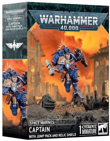 Space Marines: Captain with Jump Pack & Relic Shield