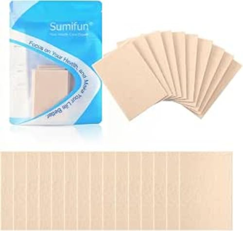 Sumifun Moleskin- Polster- 25 Blatt Moleskin- reduziert Reibungsschmerzen – Hellbraun