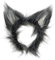 W WIDMANN MILANO Party Fashion 2324W – Haarreif Wolfs Ohren, aus Plüsch, Schwarz/Grau, Kostümzubehör, Accessoire, Werwolf, Motto Party, Karneval
