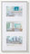 walther design Bilderrahmen silber 3x 10x15 cm Galerie mit Passepartout, New Lifestyle Kunststoffrahmen KV315S