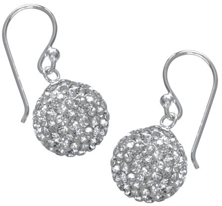 Vinani Ohrhänger Kugel Zirkonia Sterling Silber 925 Ohrringe OZK
