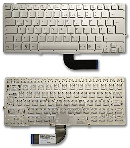 Bucom Tastatur kompatibel mit Sony VPC-SD VPC-SB VPC-SB1S1E VPC-SB1S1E/W VPC-SB4L1E/W VPCSB1V5281 Silber deutsche Keyboard