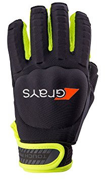 Grays Touch Pro Hockey Handschuh – Schwarz/Fluoreszentes Gelb (2017/18) – Kleine Linke Hand
