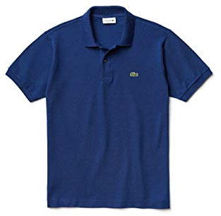 Lacoste Men's L1212-00 Original Short Sleeve Polo Shirt, Blue (Methylene), M (Manufacture Size: 4)