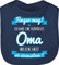 Baby Lätzchen - Sprüche - Ich habe eine verrückte Oma blau - Unisize - Navy Blau - geschenk geburt von lustige babysachen spruch omi babylätzchen babykleidung mit süßen sprüchen spruche omas
