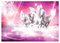 Forwall Fototapete Einhorn 3D Pegasus Pferde Fantasy rosa Abstrakt Moderne Wohnzimmer Kinderzimmer Vlies Tapete Wandtapete UV-Beständig Hohe Auflösung Montagefertig (589, VEXXXL (416x254 cm) 4 Bahnen)