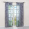 HongYa 1 Stück Schlaufenschal Transparente Gardine Schal Voile Vorhang mit Schlaufen Äste Muster H/B 145/140 cm Grau