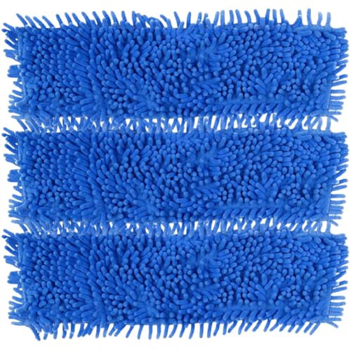 VR7 Microfiber Mop Head Replacement – Washable Mighty Pads for Wet & Dry Cleaning – Pack of 3 – Compatible with Most Mop Frames – Perfect for Hardwood, Tile, Vinyl & Walls
