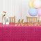 Nappes Nappe à Paillettes Rose Chaud Nappe Petit Rectangle 48x72 pouces Nappe de Séquence Décor de Mariage Nappe de Table en Lin Fuchsia pour les Parties Nappe de Noël (48x72 pouces, Rose Vif)