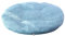 JLWM Sitzkissen Einfarbig Baumwolle Leinen-, Sitzauflage Dünn Stuhlkissen Mit Riemen Für Zuhause Küche Essensstuhl Schemel Runden-Blau-Durchmesser-32cm