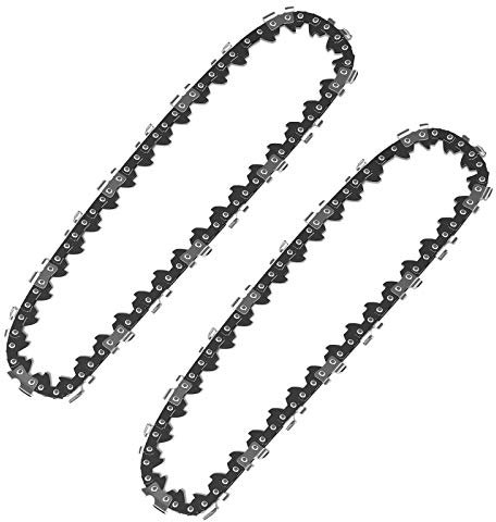Catena di motoseghe 4 Pollici 2 pezzi, Mini Catena Per Motosega Elettrica a Batteria Per il Taglio Di Alberi In Legno Rami Potatura Cortile Giardinaggio