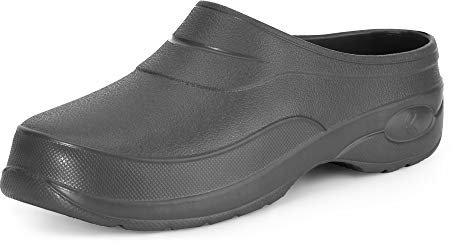 Ladeheid Damen und Herren leichte Eva Clogs Gartenclogs Gartenschuhe KL037 (Graphite, 37 EU)