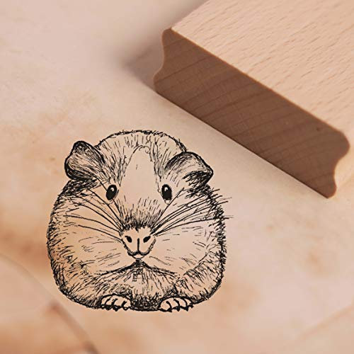 Stempel Meerschweinchen Kopf - Motivstempel ca. 38 x 37 mm