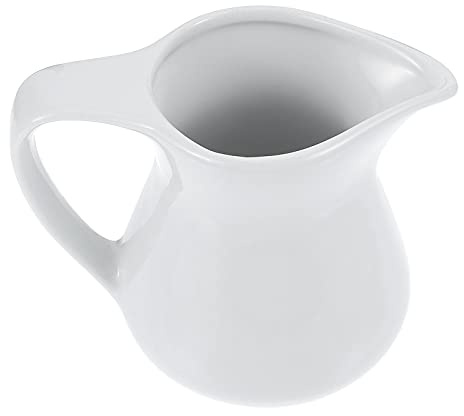 Cabilock Keramik Kanne Porzellan 100ML Milchkännchen Kleine Kaffeekanne Milchkanne Sahnekännchen Soßenkanne Wasserkanne Saucen Schälchen Milch Karaffe Sauciere für Kaffee Wasser