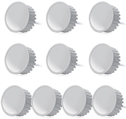 Lex Collective LED Keramik Modul Flach 230V 5W 120° GU10 Warmweiß dimmbar Decken Spots Ersatz (10er Pack)