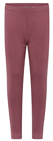 MINYMO Girl's Bamboo Leggings, Rose Brown, 152
