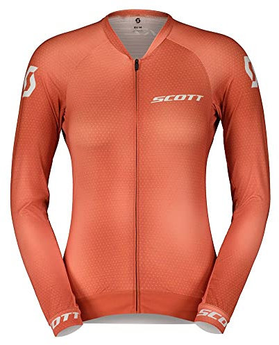 Scott RC Pro Damen Fahrrad Trikot lang rose beige 2023: Größe: L (40/42)