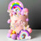 JeVenis Lila Regenbogen Tortendeko Schmetterling Tortendeko Kuchen Topper Kinder Geburtstag Babyparty Hochzeit Cupcake Topper