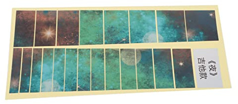 SUPVOX Pegatina Fácil Diapasón Guitarra para de Autoadhesiva de Decorativa Aplicar y Diseño Delicado en Pvc Accesorio Único Acústica Eléctrica