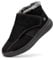 FitVille warm Hausschuhe Herren Winter Filz gefüttert Sstiefel Schwarz 46 größe weit