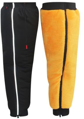 ACMEDE Scaldamuscoli da Bicicletta Ginocchiere Termiche per Moto Scaldamuscoli da Ciclismo Scooter Invernale Calda del Ginocchio Equitazione e Sci Antiscivolo Scaldamuscoli per Ginocchio