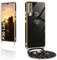 XCYYOO Funda con Cordón para Huawei P30 Lite,Funda Huawei P30 Lite Cuerda Colgante Ajustable Collar Carcasa Correa Antigolpes TPU Suave Silicona Funda para Huawei P30 Lite