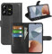 betterfon Handyhülle Kompatibel mit ZTE Blade A73 4G / V50s | Premium Qualität TPU Klapphülle für Blade A73 4G / V50s mit Kartenfächern | Magnetverschluss Handyhülle | Schwarz
