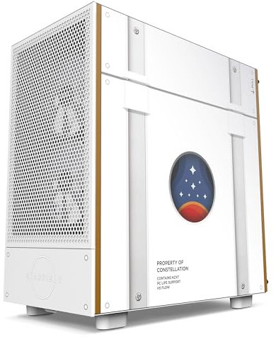 NZXT H5 Flow Starfield | Compact ATX Mid-Tower PC Gaming Case | High Airflow Perforated Front Panel | Tempered Glass Side Panel | Cable Management | 2 x 120mm Fans Included | 280mm Radiator Support