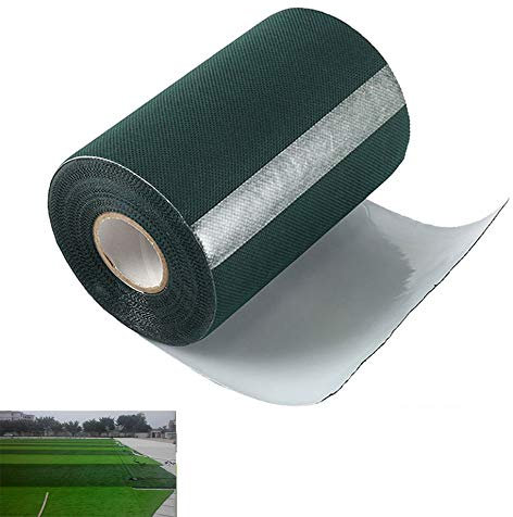 KTCINA 2Pcs Ruban Adhésif pour Gazon Artificiel 10Mx15CM Ruban de Gazon Artificiel Bande Artificielle de Couture d'herbe Vert Ruban de Jointoiement pour Connecter Tapis de Pelouse Jardin (2Pcs)