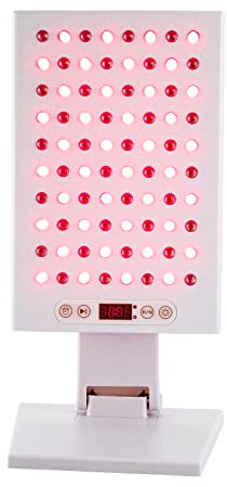 LENDISIY Rotlichttherapiegerät Rotlichtlampe mit 1-30min Timer, Rotlicht Therapiegerät Lamp, Nahinfrarot-Lichttherapie, Ganzkörper Lichttherapie mit 80 Dual Chip LEDs