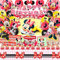 81 Pcs Décoration Anniversaire Minnie - Ballon Hélium, Vaisselle, Nappe, Gâteau, Assiette - Party Minnie