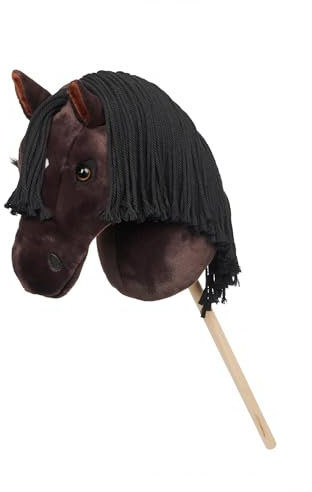Cavallino giocattolo Hobby Horse Lemieux con testa peluche e bastone modello freya taglia unica