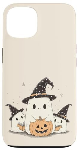 Spooky Cute Ghosts Pumpkin Books Halloween Case for iPhone 13