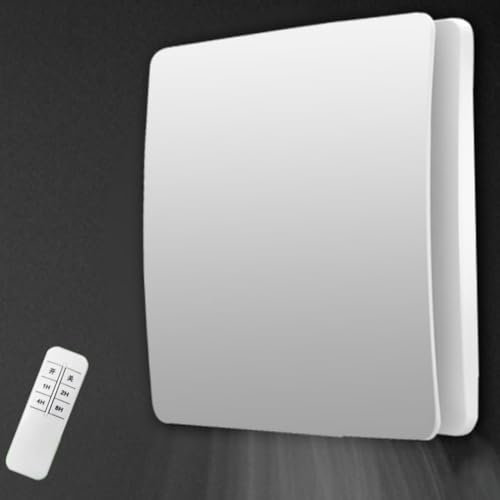 Vcyex Extracteur D'air Silencieux Avec Télécommande Et Clapet Anti-retour Ventilation Salle De Bain Extracteur D'air Ventilateurs De Salle De Bain Muraux Pour Douche Salle De Bain Bureau Maison,4in
