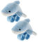 Alasum 2st Pop-Kreis-Armband Plüsch Babytiere -schnapparmbänder Shark-Slap-armbänder -schlagarmband Handgelenkumarmung Kuscheltiere Für Babys Kinder Armband Spielzeug Blue