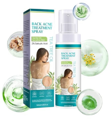 Back Acne Treatment Spray - Body Acne Spray - Acne Body Wash for Acne Reduce & Oil Control & Redness Smooth - Bacne treatment Sp_ray For Bo_dy - Back Ac_ne Spr_ay with Tea Tree Oil
