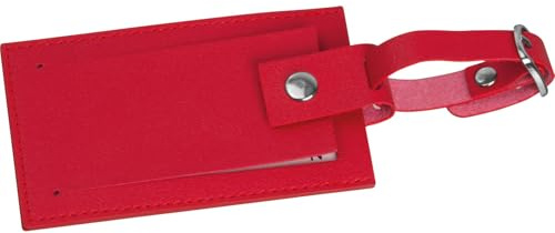 Livepac-Office Kofferanhänger aus Kunstleder/Farbe: rot