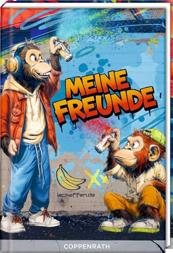 Freundebuch – Meine Freunde: Streetart: Streetart-Freundschaftsbuch für die Schulzeit ab 6 Jahren (Alben & Geschenke für Kinder)